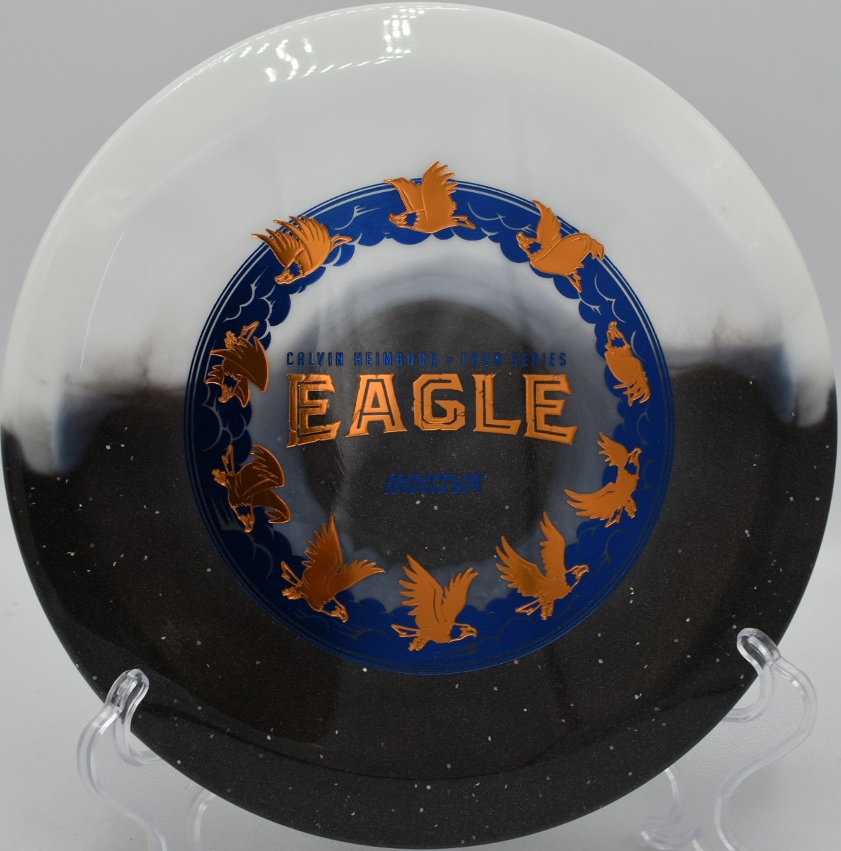 Duo Eagle disc golf driver carrying accurate flights at Farragut State Park Disc Golf Course, Athol, Idaho