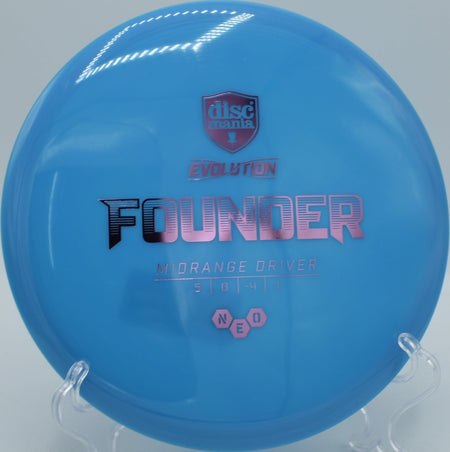 Discmania Neo Lumen Founder understable midrange hyzer flip at Harmon Hills Disc Golf Course in Fall Branch, Tennessee