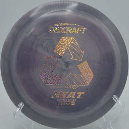 ESP Recycled Heat gliding effortlessly through desert air at Marana Rock Disc Golf Course in Marana, Arizona.