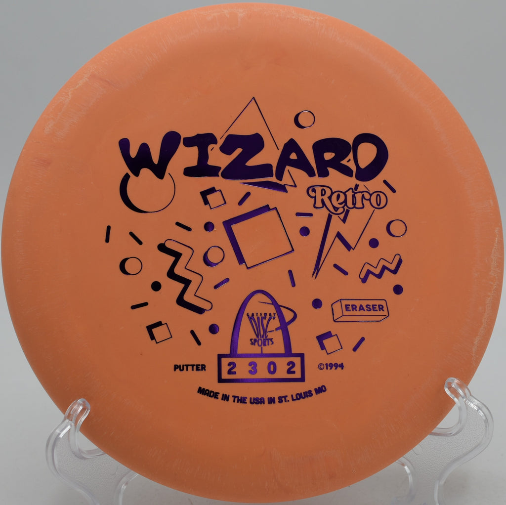 Gateway Wizard putter flying straight on the fairway at Maple Hill Disc Golf Course in Leicester, Massachusetts