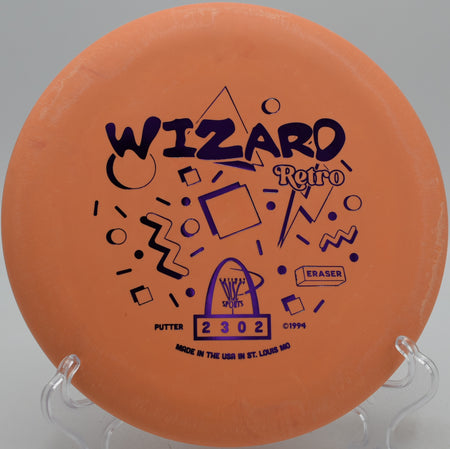 Gateway Wizard putter flying straight on the fairway at Maple Hill Disc Golf Course in Leicester, Massachusetts