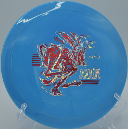 Apex Soft Jackalope launching on a smooth hyzer-flip at SeaTac DGC in SeaTac, WA, gliding dead straight before a gentle fade.