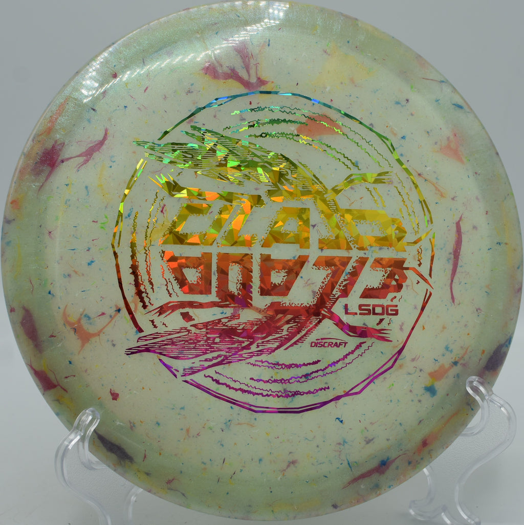 ColorShift Jawbreaker Z FLX Cicada fairway driver flying a controlled turnover line at Northwood Park Disc Golf Course in Morton, Illinois