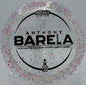 Anthony Barela Victory Edition Z Confetti Venom flying flat with torque-resistant stability at Maple Hill Disc Golf Course in Leicester, Massachusetts

