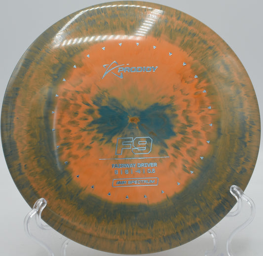 Understable Prodigy F9 Air Spectrum fairway driver flying through tunnel gap at Blue Ribbon Pines in East Bethel, Minnesota.