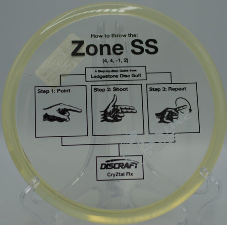 CryZtal FLX Zone SS showing smooth straight-to-fade control on a wooded approach at Renny Gold Disc Golf Course in Hillsboro, Oregon