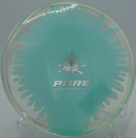 Opto-Ice Moonshine Splash Pure glowing under UV light at Greenbelt Park Disc Golf Course in Carrollton, Texas