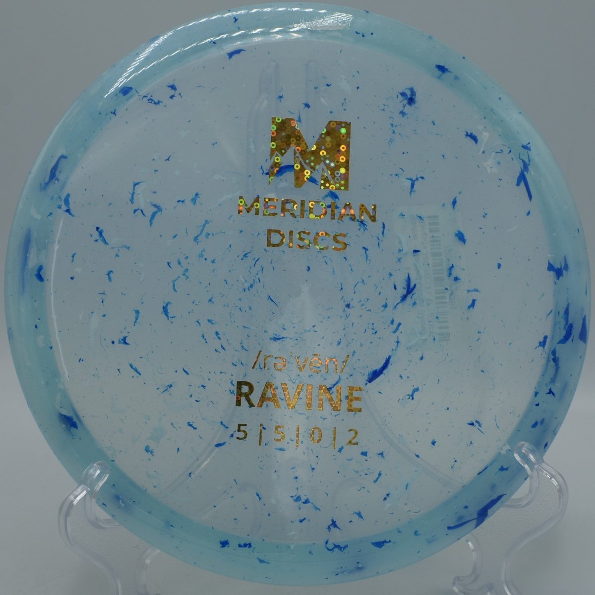 Ravine Marbled Clarus straight pushing midrange with soft finish at Tuscawilla Park DGC in FL