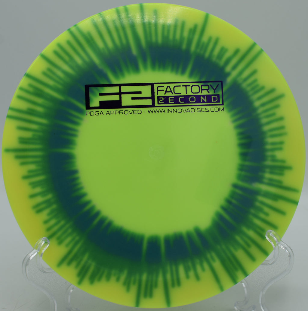 I-Dye Glow Champion Firebird ripping a spike hyzer with heavy fade bite at Hornets Nest DGC in Charlotte, NC