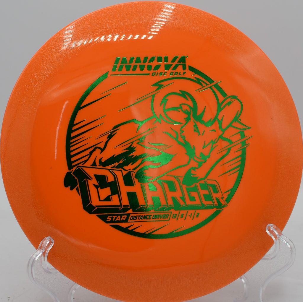 Star Charger used for a flex forehand that fades reliably at Sabattus Disc Golf.

