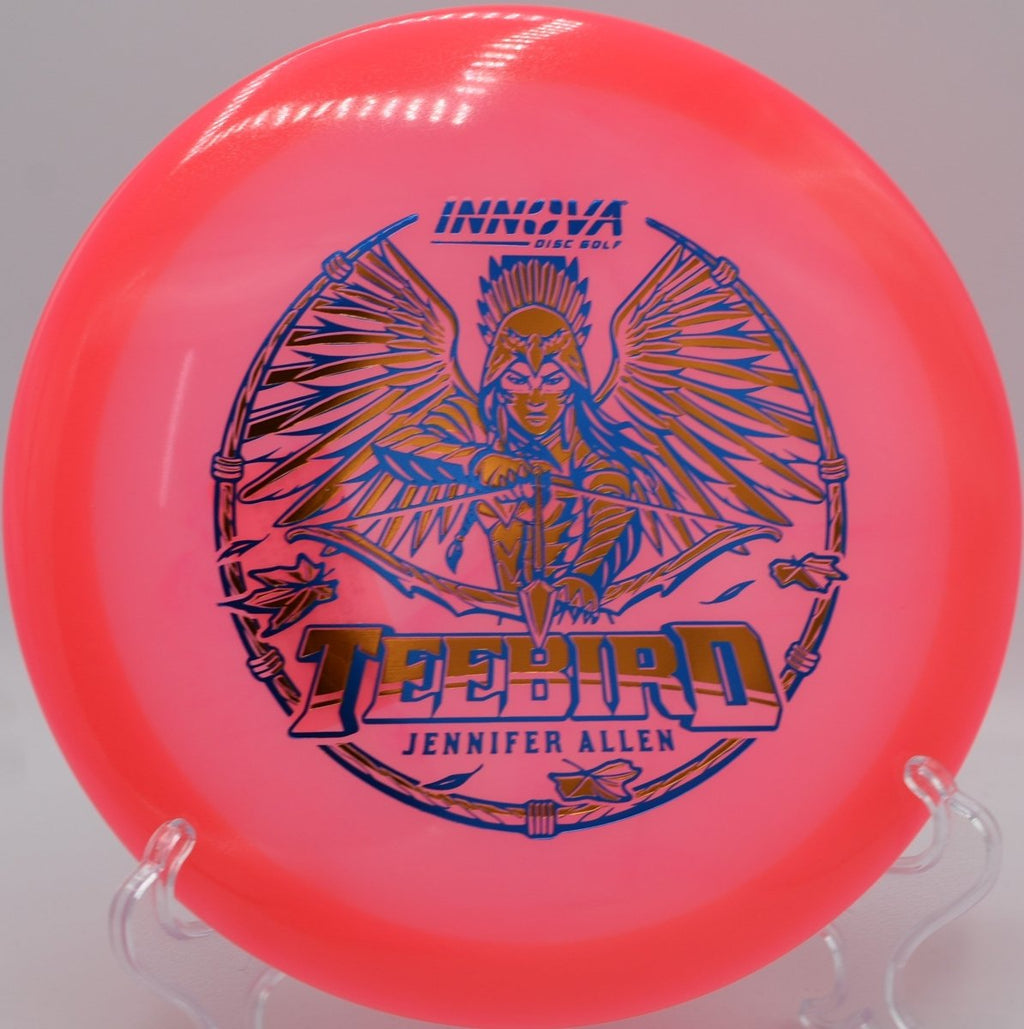 Jen Allen Proto Glow TeeBird stable fairway drive with reliable fade at Milo McIver DGC in Estacada, OR