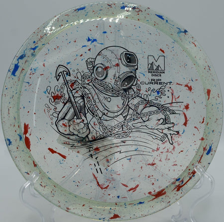 Marbled Clarus Rip Current low laser drive at Heritage Park Disc Golf Course in Olathe, Kansas