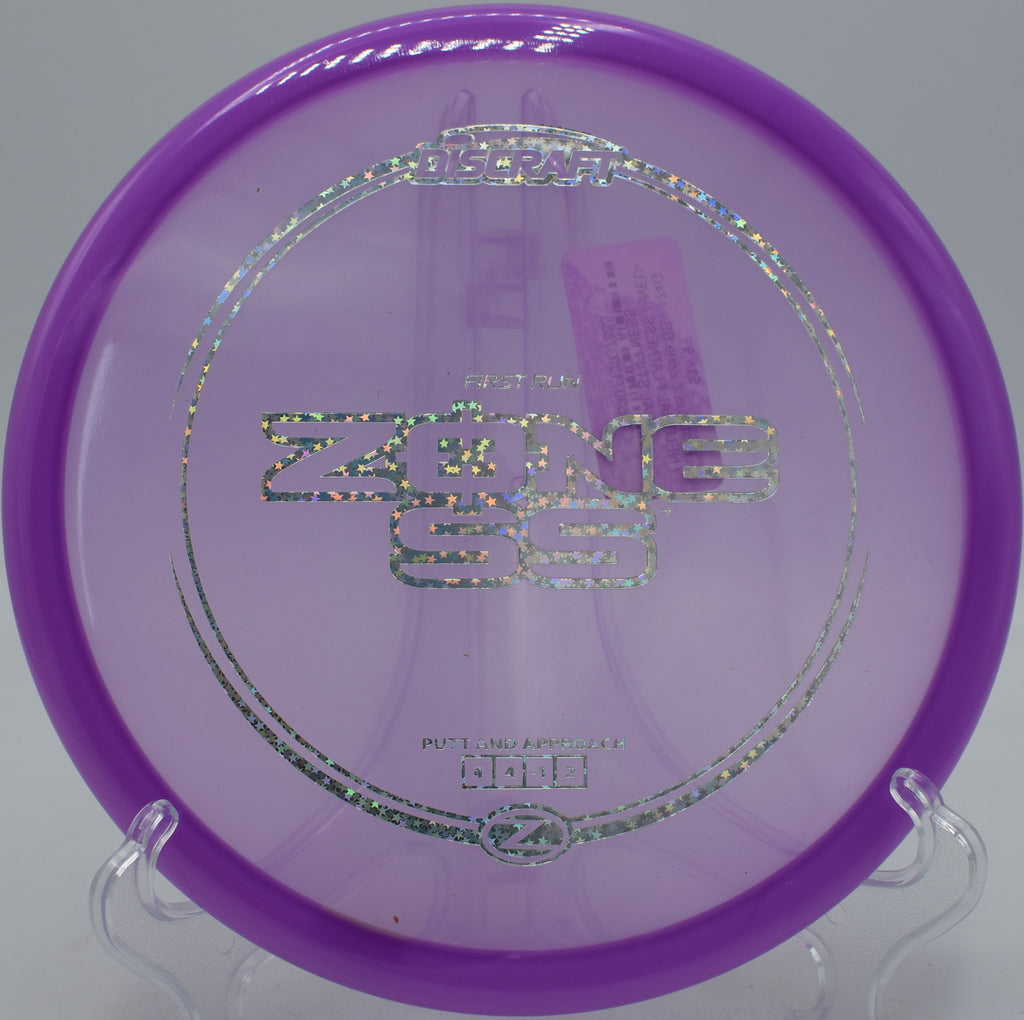 Zone SS Z plastic First Run midrange flying straight at River’s Edge DGC in Missouri