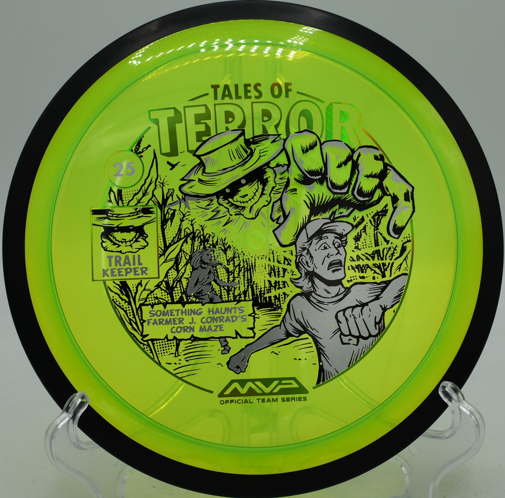 Proton Trail Halloween edition hitting a distance line with soft fade at The Fort Disc Golf Course in Ogden, Utah.