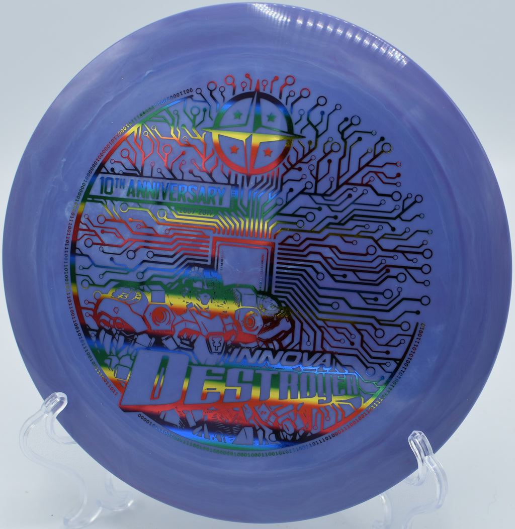 Celebrate with the 10TH ANNIVERSARY STAR DESTROYER disc, available at Flexline Discs, shipping to disc golfers nationwide including Florida and Colorado.