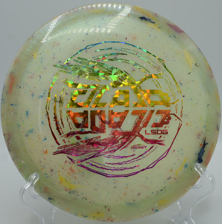 2026 Ledgestone Cicada carving a wooded fairway at Idlewild Disc Golf Course in Burlington, Kentucky