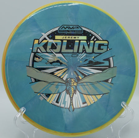 Cosmic Neutron Tempo stable upshot landing near chains at Idlewild Disc Golf Course in Burlington, Kentucky