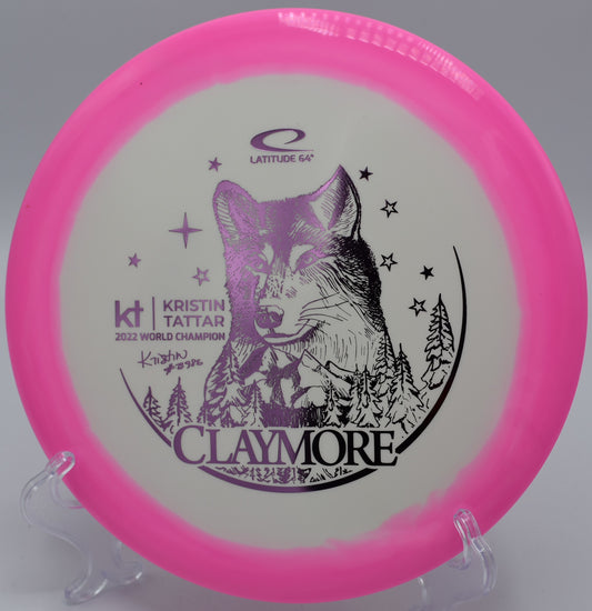 LAT64 Gold Orbit Claymore (Kristin Tattar) disc golf midrange, superior control and precision. Available nationwide, including Seattle, WA.