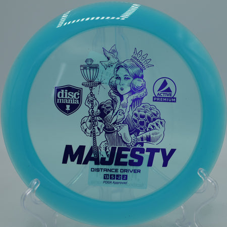 Active Premium Majesty launched on a high-speed hyzer flip at Fountain Hills Disc Golf Course in Fountain Hills, Arizona.