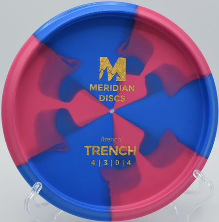 Marbled Graphite Trench spike hyzer finishing hard at Idlewild Disc Golf Course in Burlington, Kentucky