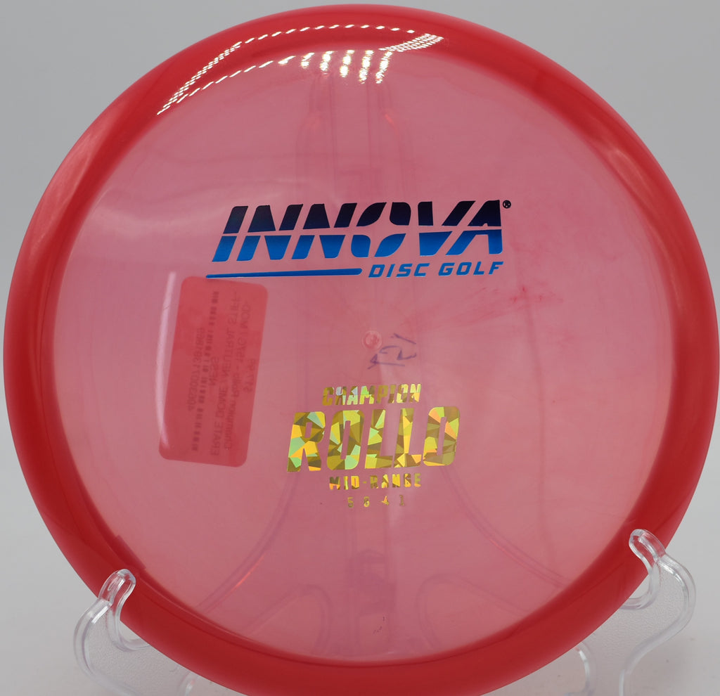 Throwing a Champion Rollo on a smooth turnover line at Idlewild Disc Golf Course in Burlington, KY