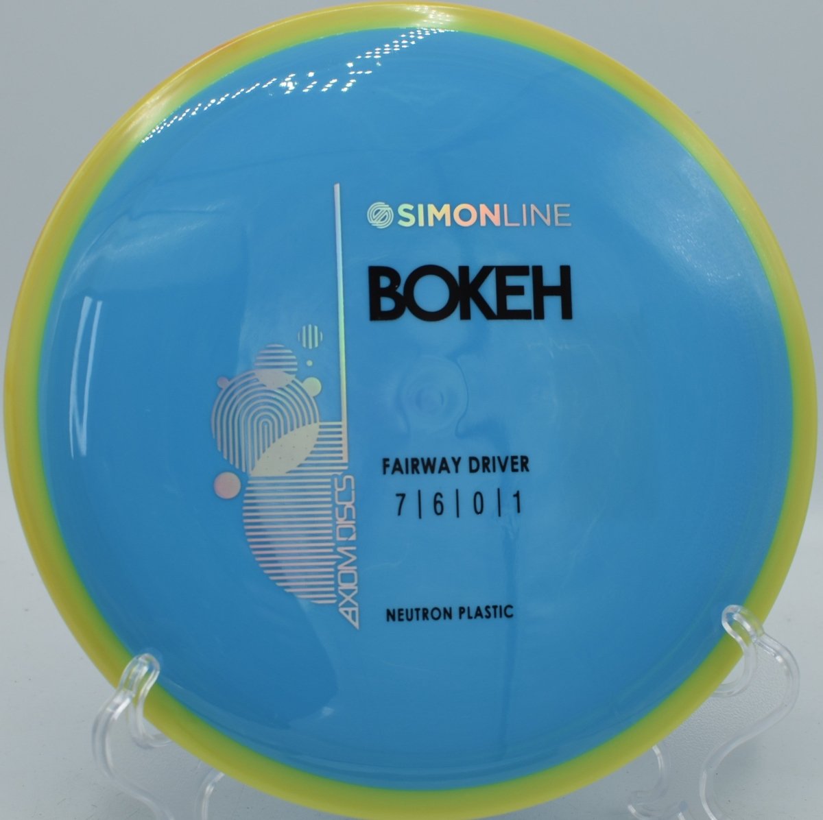 Simon Line Neutron Bokeh featured at DeLaveaga DGC, Santa Cruz CA for controlled fairway accuracy