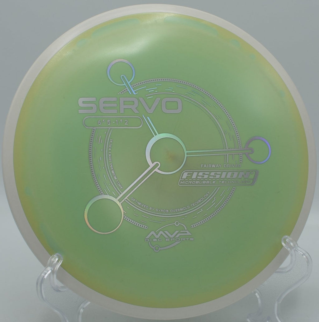 Fission Servo straight-stable fairway drive carving tunnel at Kincaid Park Disc Golf Course in Anchorage, Alaska