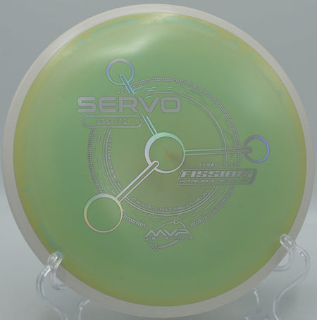 Fission Servo straight-stable fairway drive carving tunnel at Kincaid Park Disc Golf Course in Anchorage, Alaska