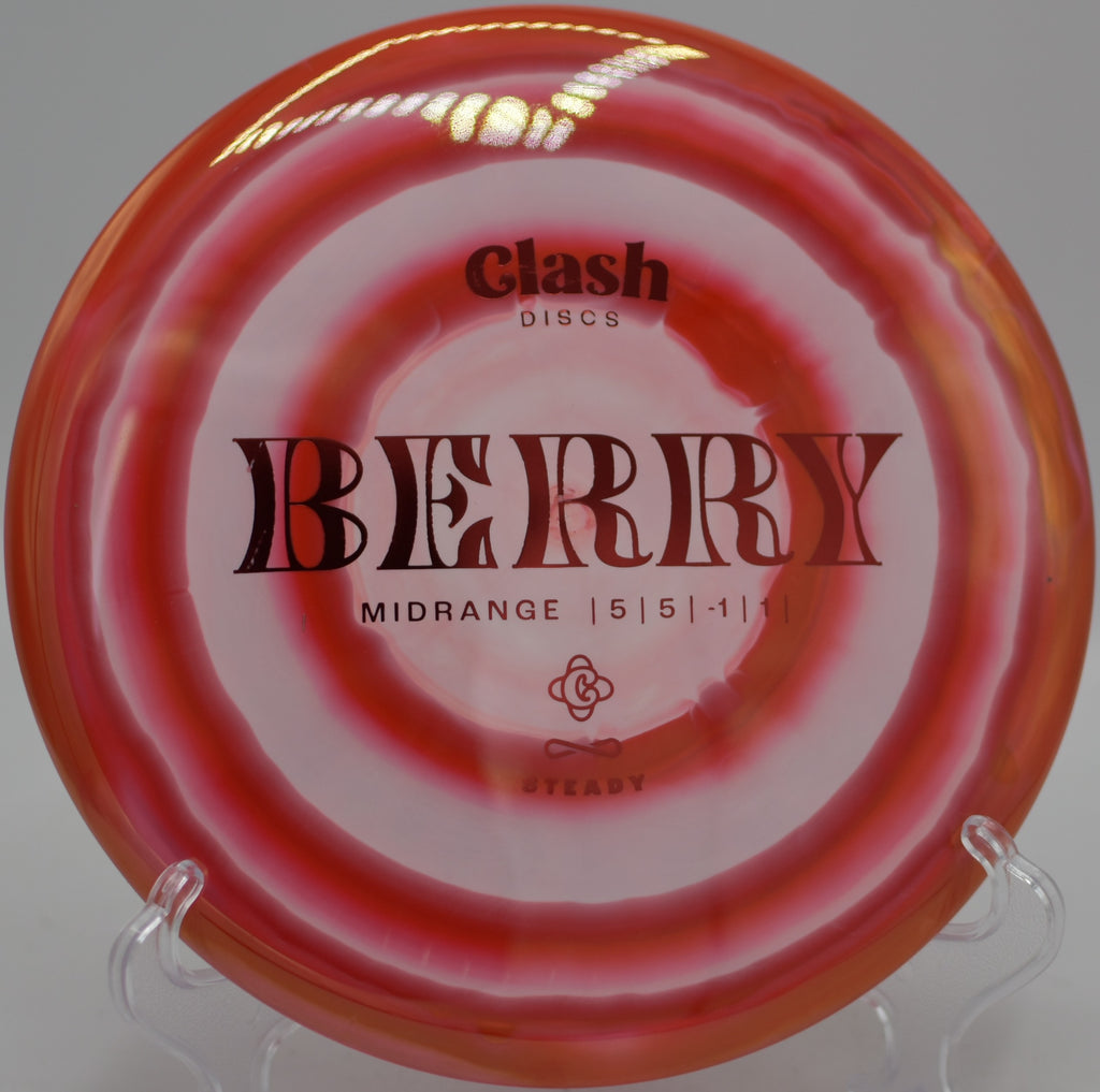 Berry midrange carving a turnover shot at Idlewild Disc Golf Course in Burlington, Kentucky