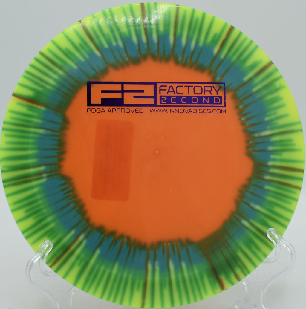 I-Dye Glow Champion Firebird torque-resistant forehand skip shot at Water Works DGC in Kansas City, MO