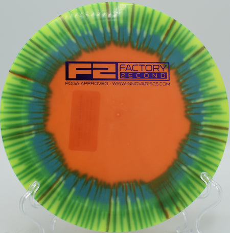 I-Dye Glow Champion Firebird torque-resistant forehand skip shot at Water Works DGC in Kansas City, MO