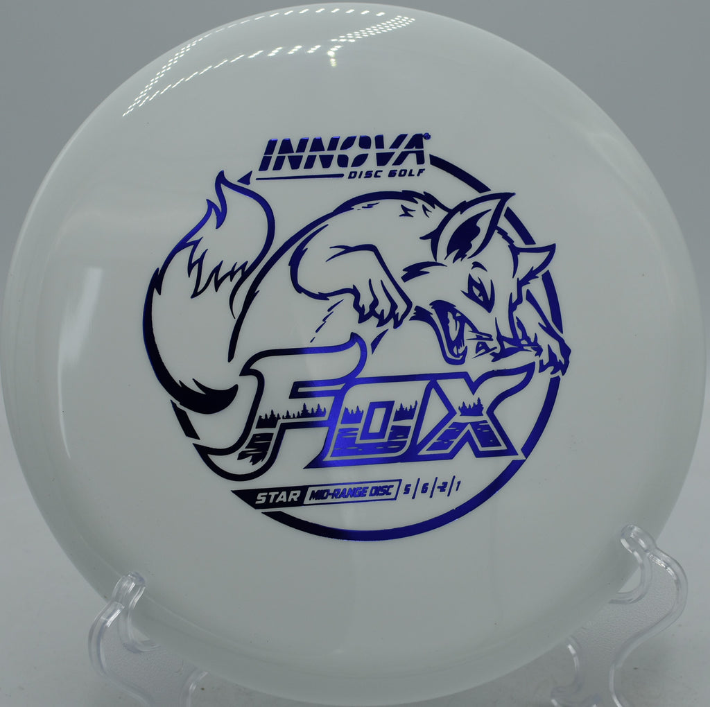 Innova Star Fox 2025 midrange gliding smoothly through tight woods at Hornets Nest Disc Golf Course in Charlotte, North Carolina.