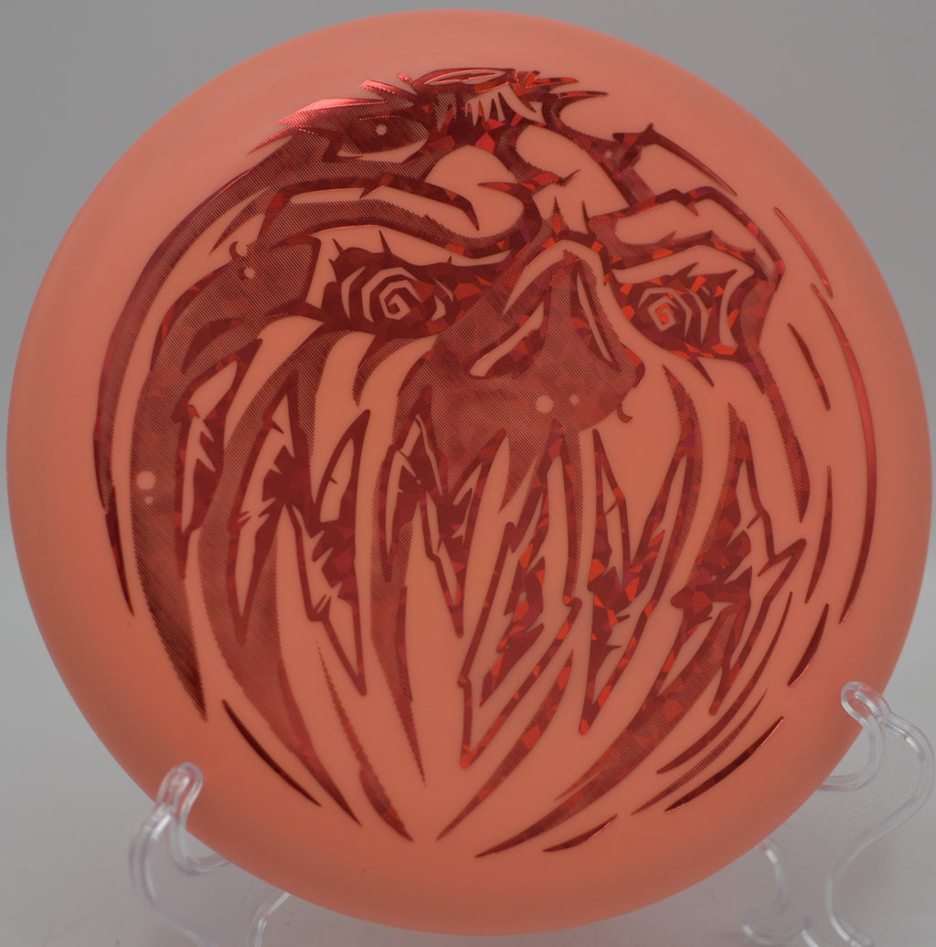 Halloween Nexus Proto Glow Aviar launched flat and glowing at Fox Run Meadows Disc Golf Course in Jeffersonville, Vermont.