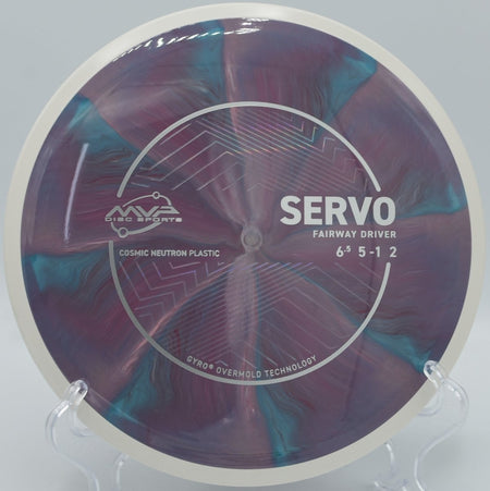 Cosmic Neutron Servo gliding tunnel shot at Reedy Creek Park Disc Golf Course in Charlotte, North Carolina