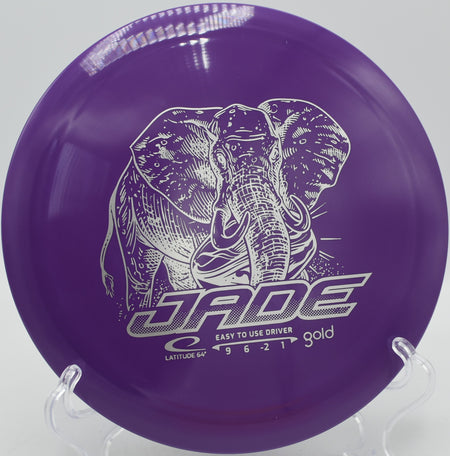 Latitude 64 Jade in Gold Line plastic carving a controlled turnover at Idlewild Disc Golf Course in Burlington, Kentucky