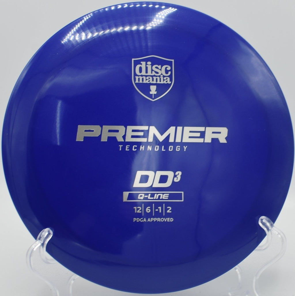 Discmania Q-Line DD3 driver parked near basket after a long turnover drive at Lakewood Park Disc Golf Course in Fort Pierce, Florida