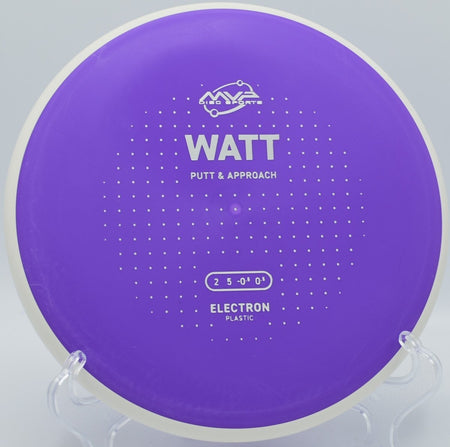 MVP Electron Watt putter staged for a circle-1 putt at Westminster City Park Disc Golf Course in Westminster, Maryland