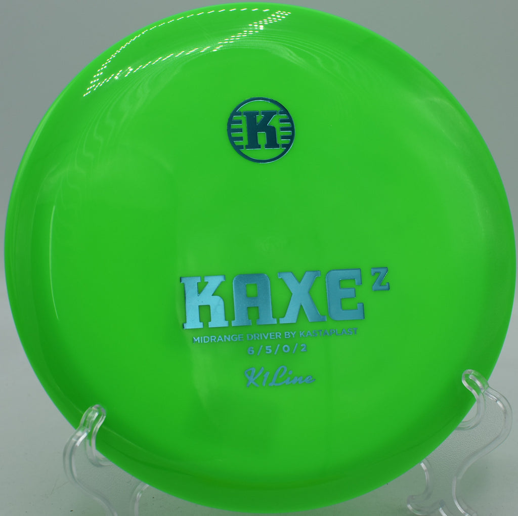 Kastaplast K1 Kaxe Z reliable control driver finishing left at Water Works Park Disc Golf Course in Kansas City, Missouri.
