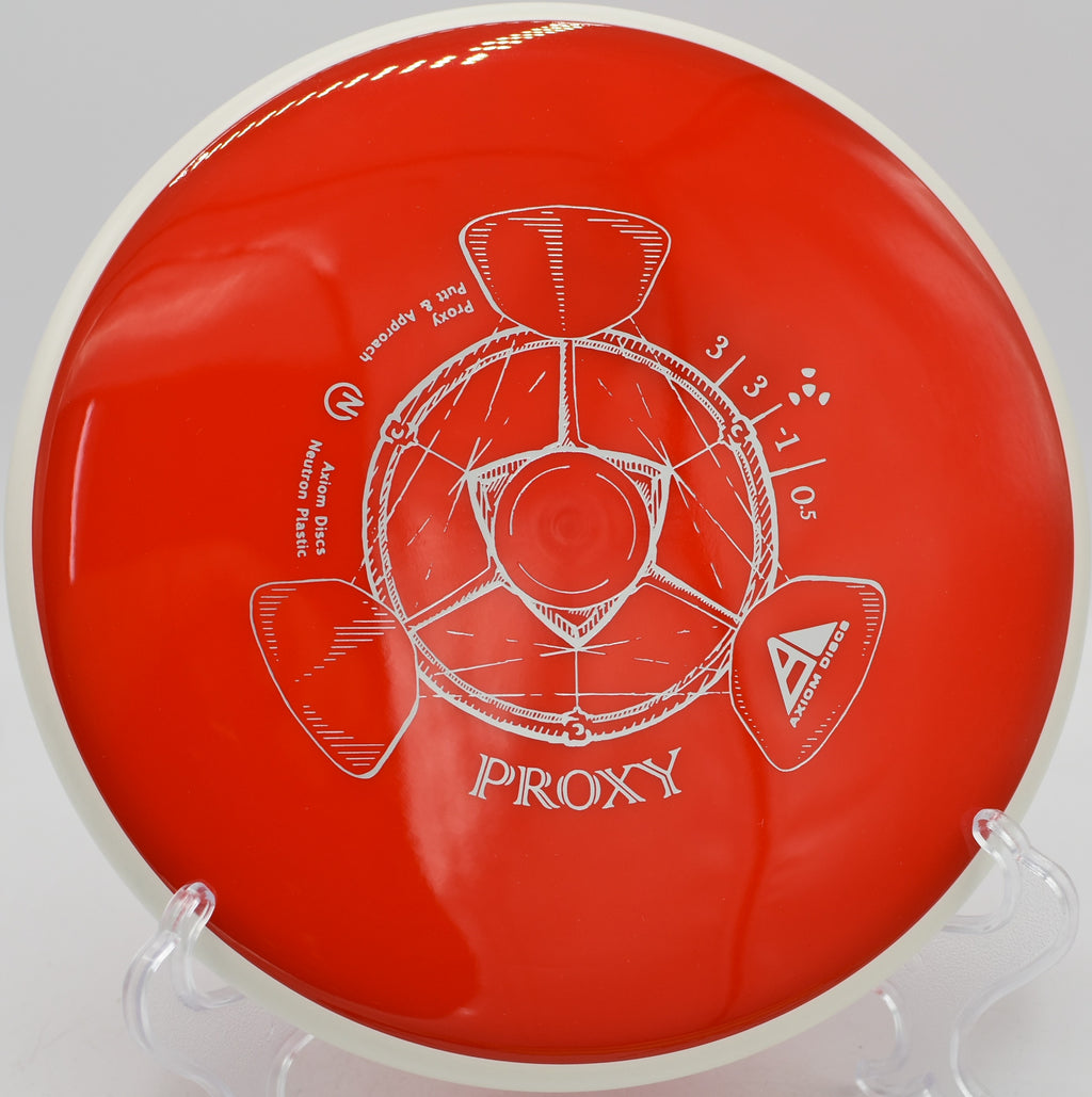 Proxy in durable Neutron plastic holding a straight release at Blue Ribbon Pines in East Bethel, Minnesota
