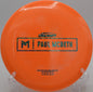 Prototype Malita blasting forehand skip line at Timber Ridge DGC in Gobles, Michigan