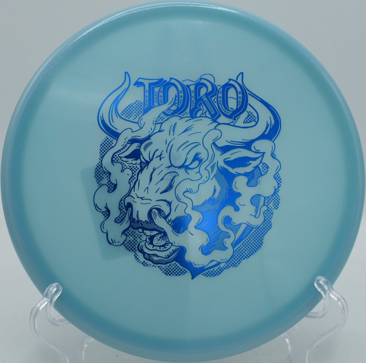 Classic Glow Champion Toro (Artist's Corner) approach disc trusted by Seattle forehand players