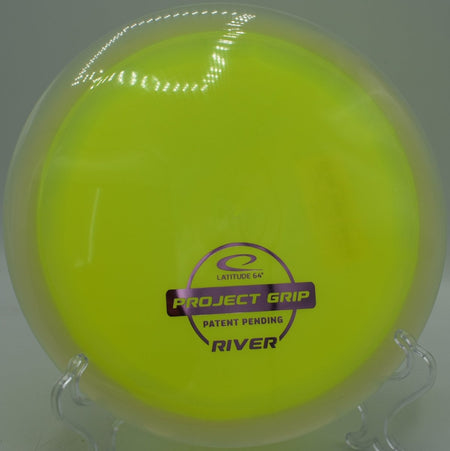 Latitude 64 Project Grip River glide heavy fairway driver flying clean line at Idlewild Disc Golf Course in Burlington Kentucky