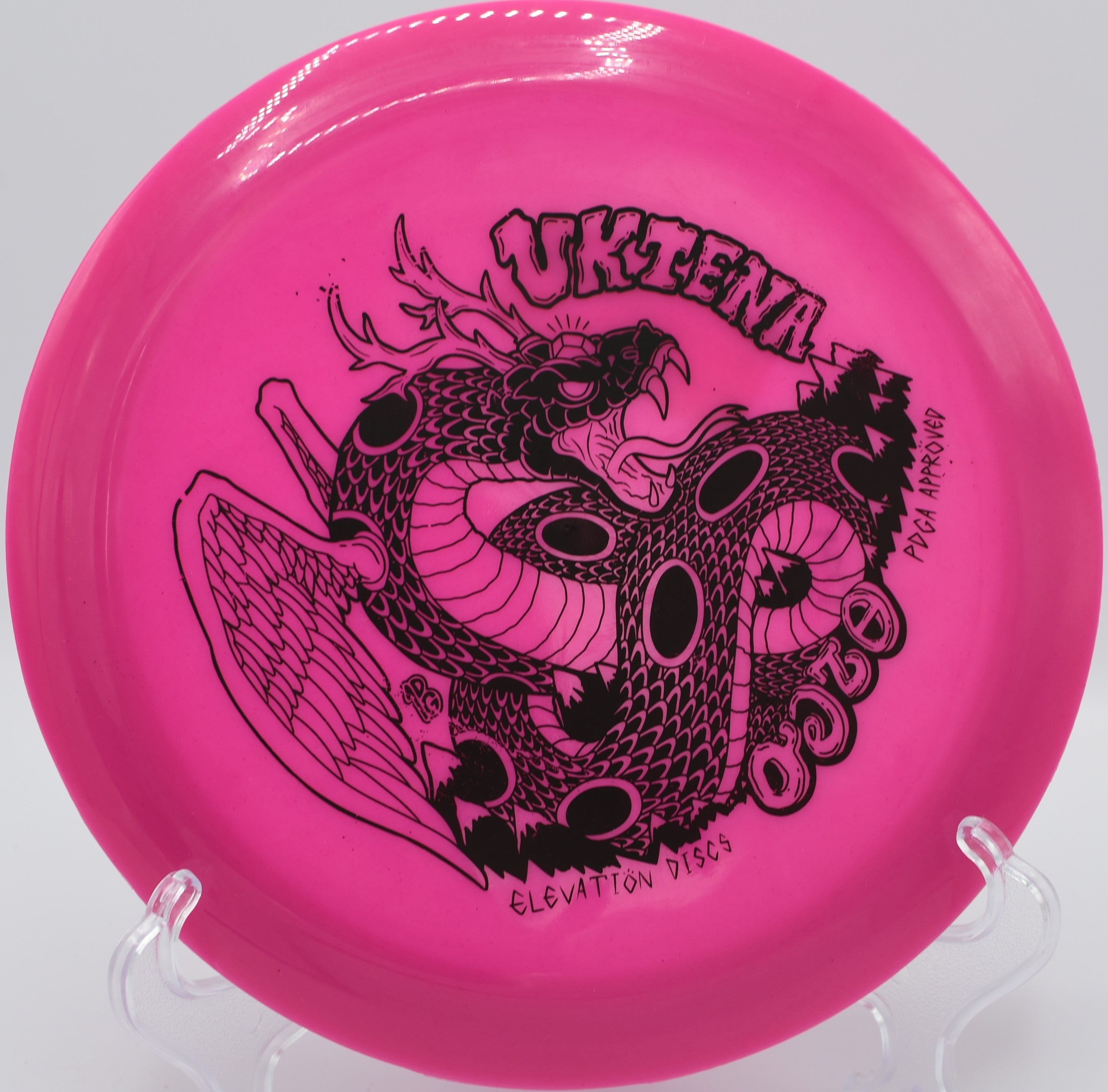 Elevation Bendy Uktena distance driver at The Canyons at Dellwood Park DGC, Lockport IL for controlled distance, premium flexible grip, and dependable disc golf performance