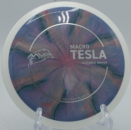 MVP Macro Tesla mini disc straight glide shot at Milo McIver State Park Disc Golf Course in Estacada, Oregon
