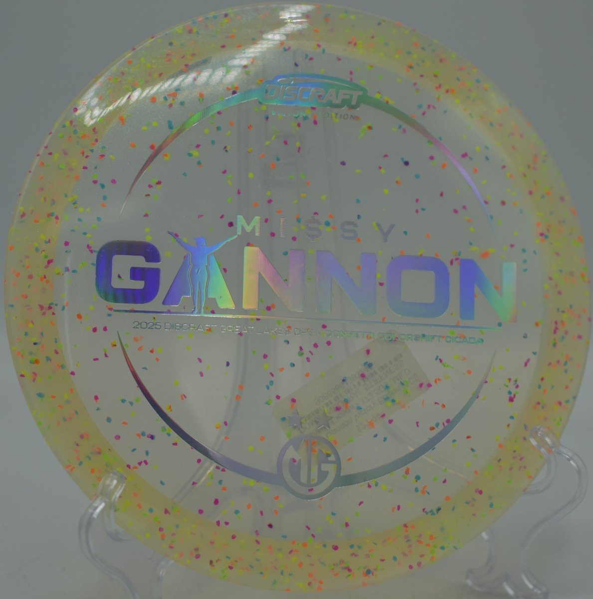 Missy Gannon Victory Edition Z CS Confetti Cicada control disc in Illinois nationwide shipping