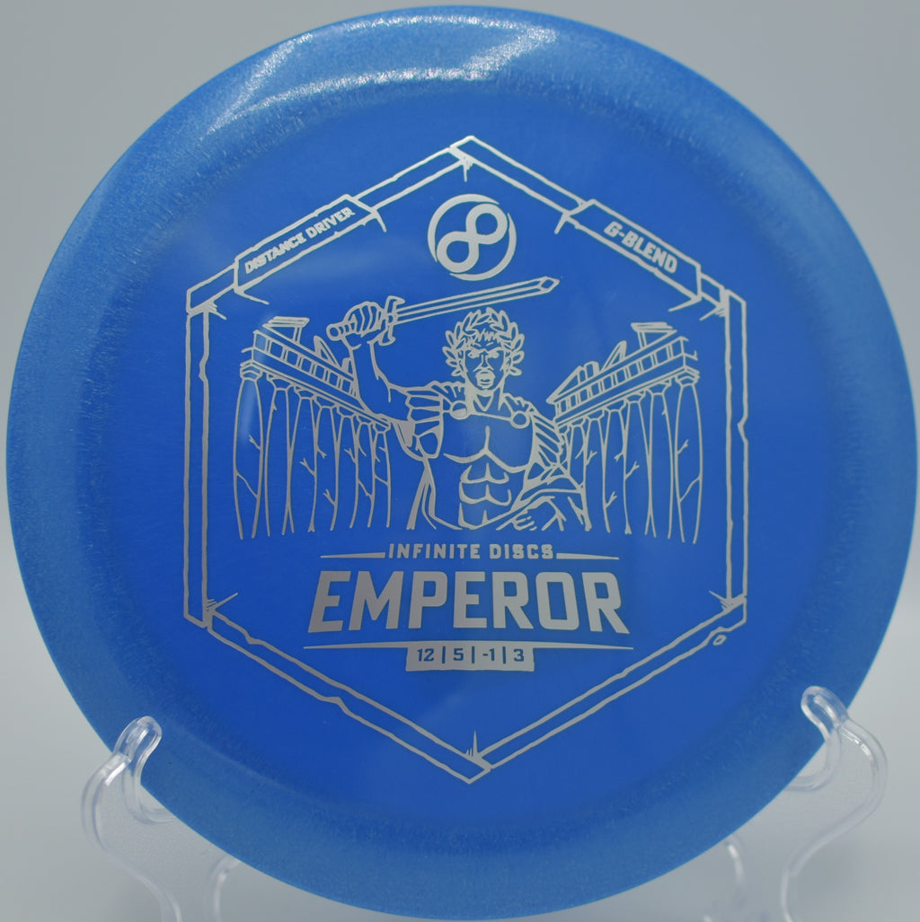 Infinite G-Blend Emperor firing a torque-resistant forehand at Pendergrass DGC in Jefferson, GA, holding firm before dumping hard into Circle 1.