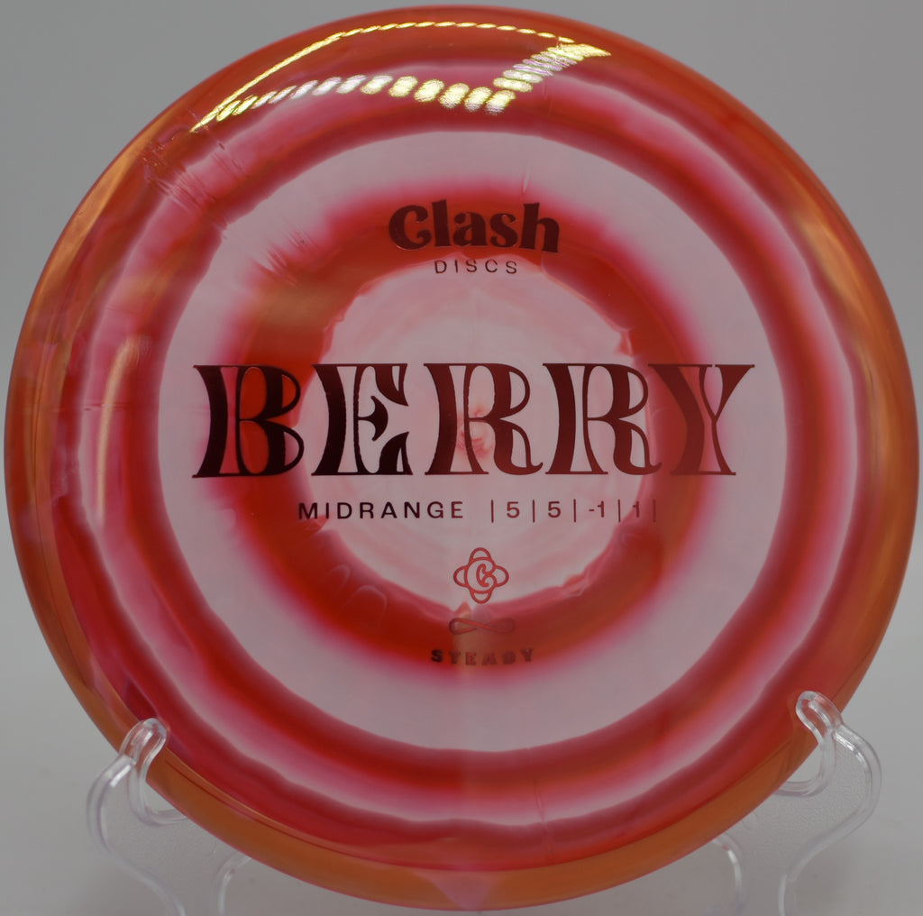 Berry thrown flat with soft fade at DeLaveaga Disc Golf Course in Santa Cruz, California