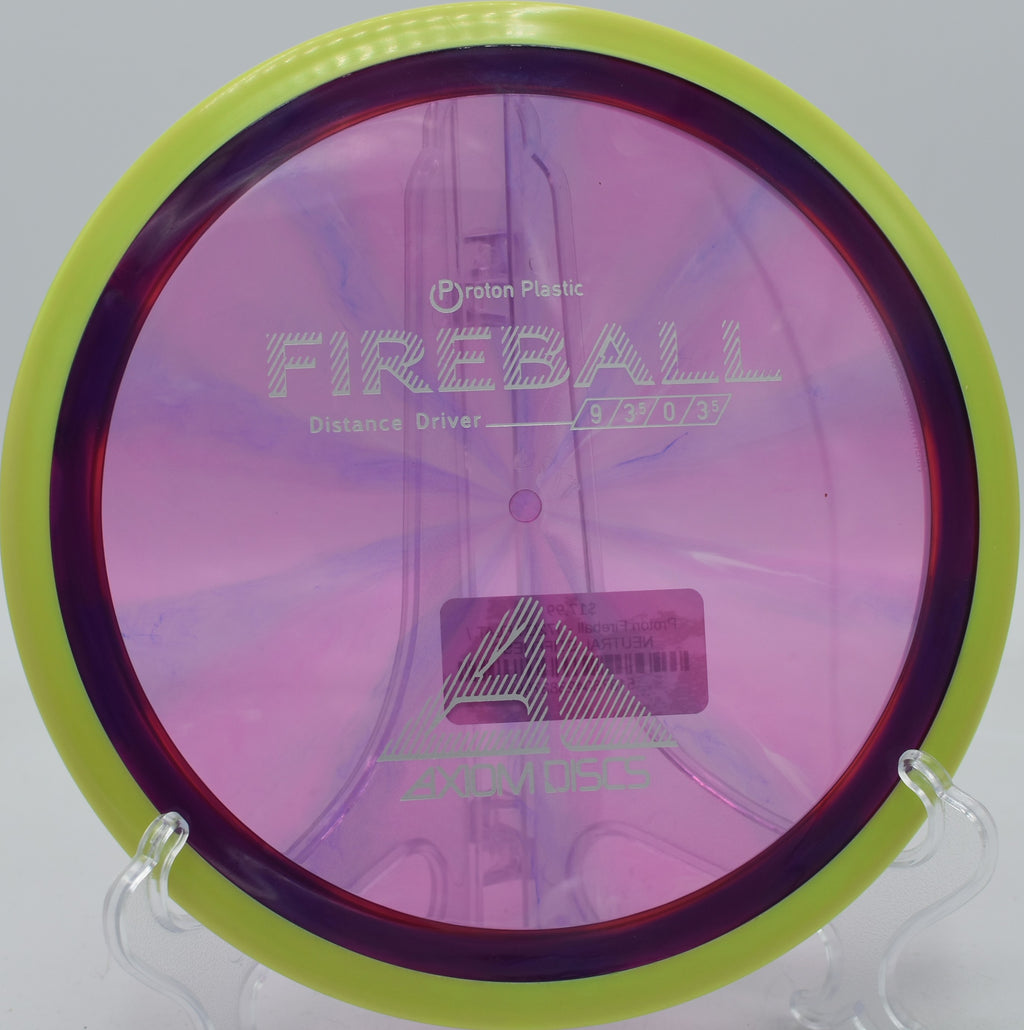 Proton Fireball fading sharply on a backhand at Northwood Black in Morton, Illinois.

