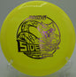 Close-up of Star Sidewinder on the tee pad at Lake Marshall Disc Golf Course in Montross, Virginia