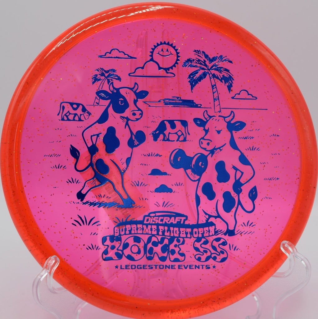 SFO CryZtal Sparkle Zone SS beadless touch forehand tracking clean line at Milo McIver DGC in Estacada, OR